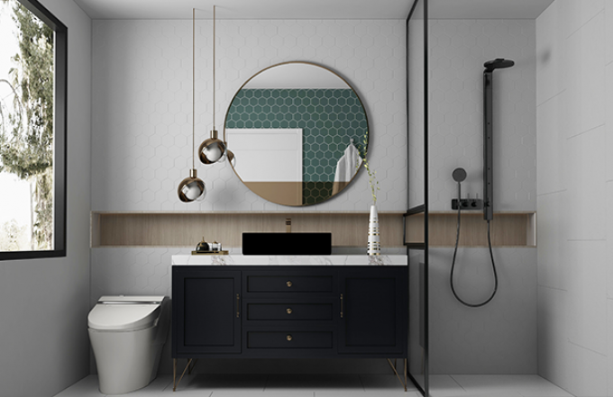Multifunctional aesthetics of bathroom mirror cabinet