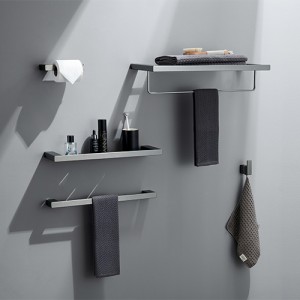 Grey Towel Rack Combination