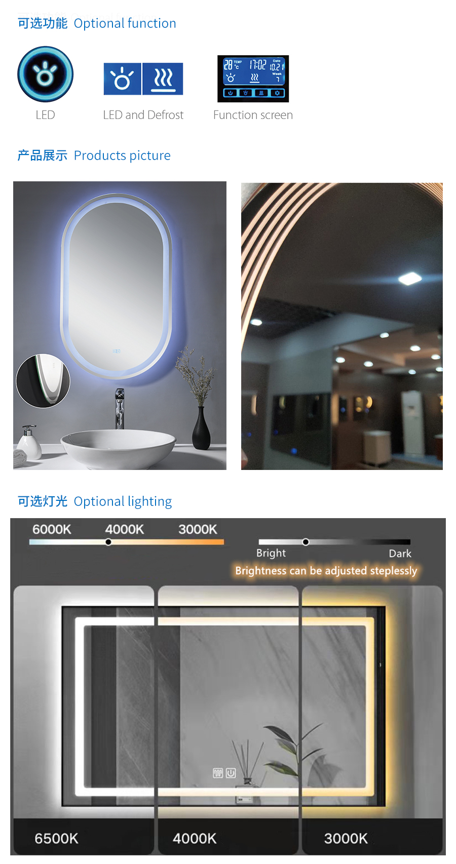 Bathroom Mirror BMO15-Series