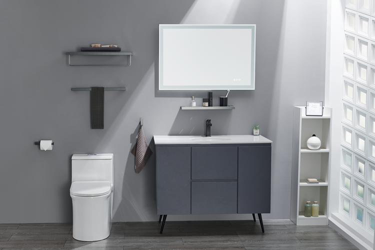 Grey Towel Rack 
