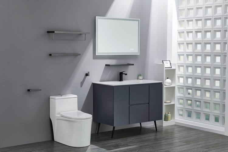 Grey Towel Rack 