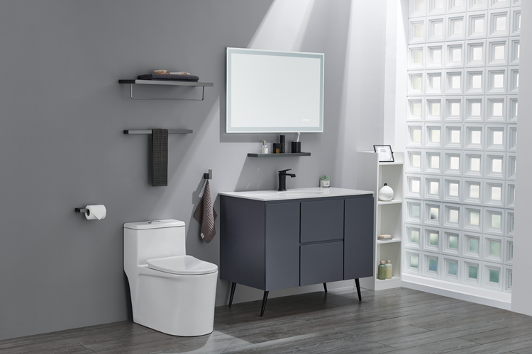 Grey Towel Rack 