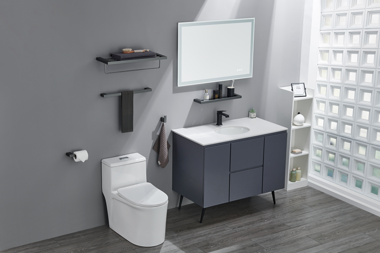 Grey Towel Rack 
